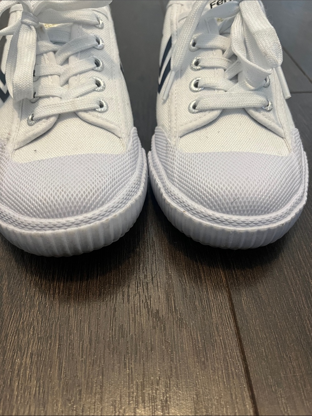 Feiyue 1920 White martial arts Canvas Sneakers, women’s size 7, like new - Picture 8 of 9